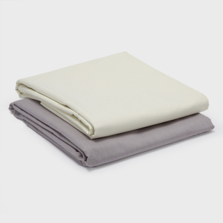 PACK 2 SABANAS ARTHOME BEIGE + GRIS 144 HILOS - 1