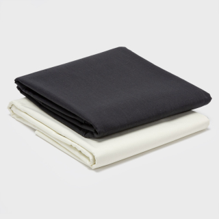 PACK 2 SABANAS ARTHOME NEGRO + BEIGE 144 HILOS - 1