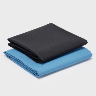 PACK 2 SABANAS ARTHOME CELESTE + NEGRO 144 HILOS - 1