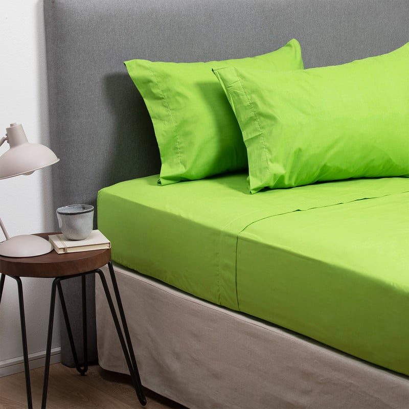 PACK 2 SABANAS ARTHOME VERDE + ROJO 144 HILOS - 4