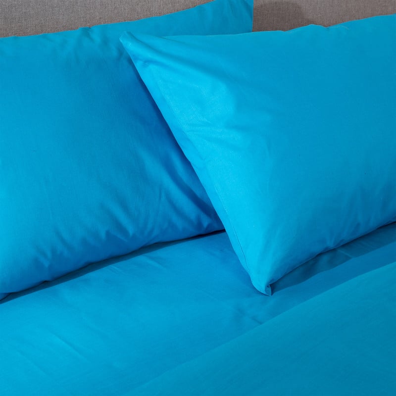 COMBO 15 PLUMON BICOLOR CELESTE AZUL 1.5 PLAZAS - 4