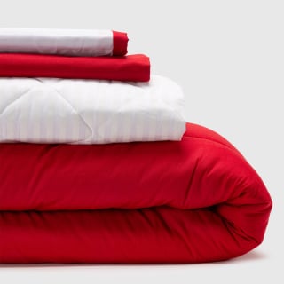 SET ARTHOME 41 PLUMÓN 2 PLAZAS ROJO - 1