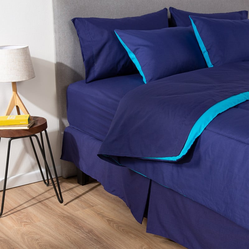 PLUMON BICOLOR ARTHOME AZUL CELESTE 1.5 PLAZAS - 2