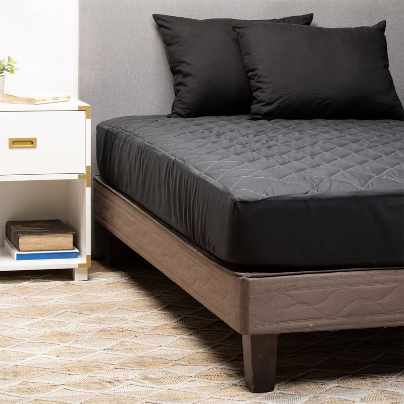 PACK 2 ALMOHADAS ARTHOME 35 CM NEGRO + CUBRECOLCHON 2 PL - 2