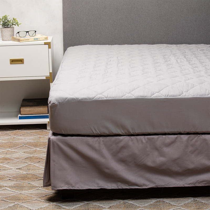 CUBRECOLCHON + FALDON GRIS ARTHOME - 1