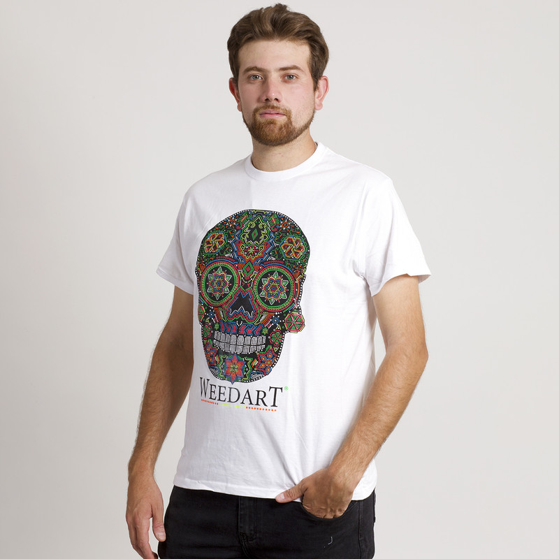 POLERA MANGA CORTA ESTAMPADA BLANCA MEXICO COLOR - 2