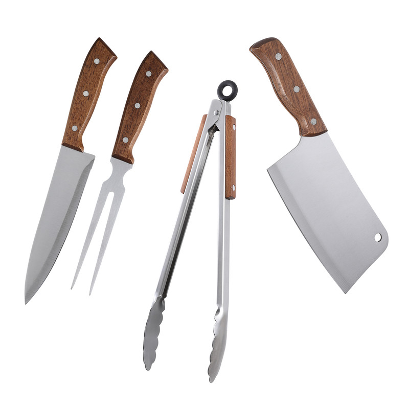 SET DE PARRILLA 4 PIEZAS ARTHOME ACERO INOXIDABLE PAR27 - 1