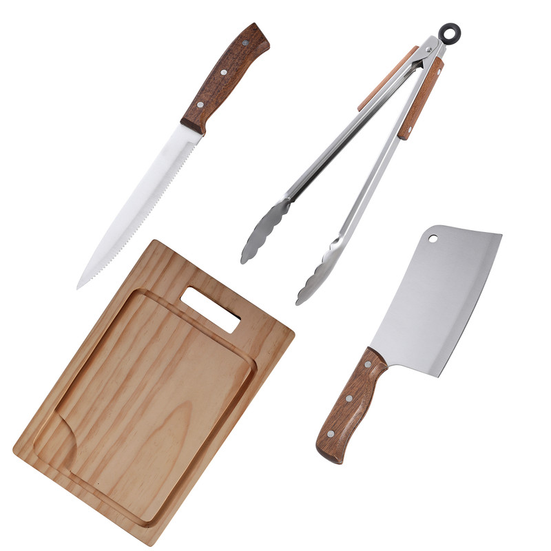 SET DE PARRILLA 4 PIEZAS ARTHOME ACERO INOXIDABLE PAR57 - 1