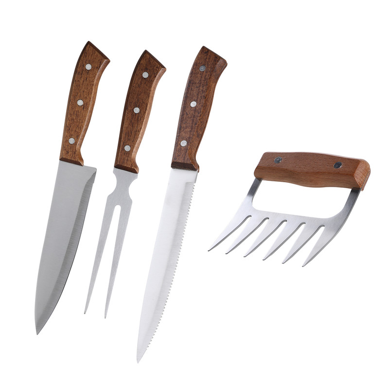 SET DE PARRILLA 4 PIEZAS ARTHOME ACERO INOXIDABLE PAR07 - 1
