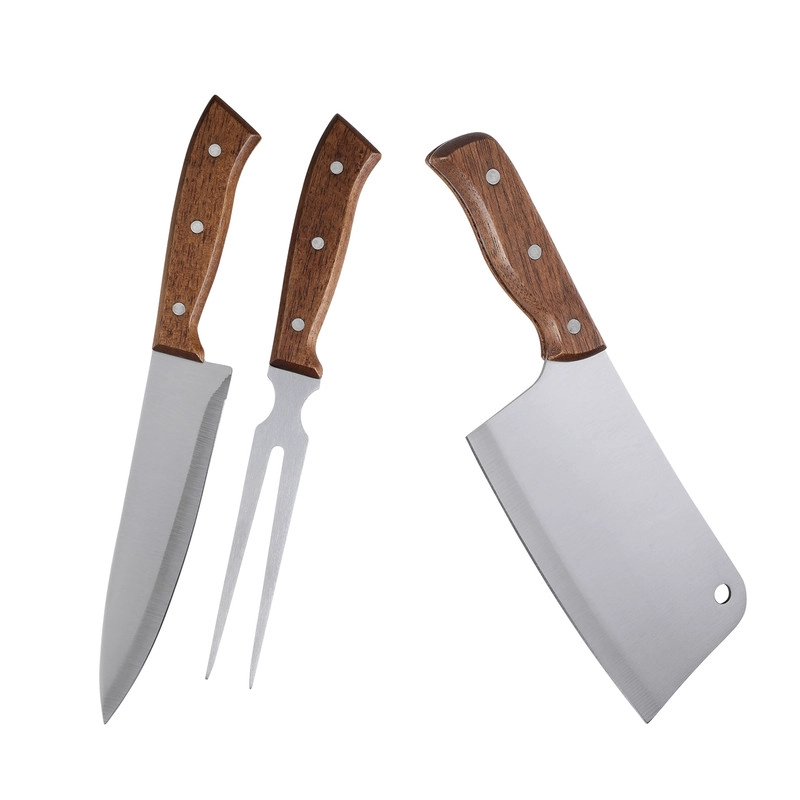 SET DE PARRILLA 3 PIEZAS ARTHOME ACERO INOXIDABLE PAR02 - 1