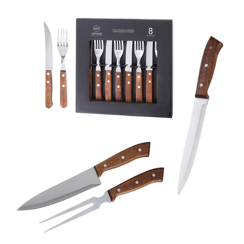 SET DE PARRILLA 11 PIEZAS ARTHOME ACERO INOXIDABLE PAR08 - 1