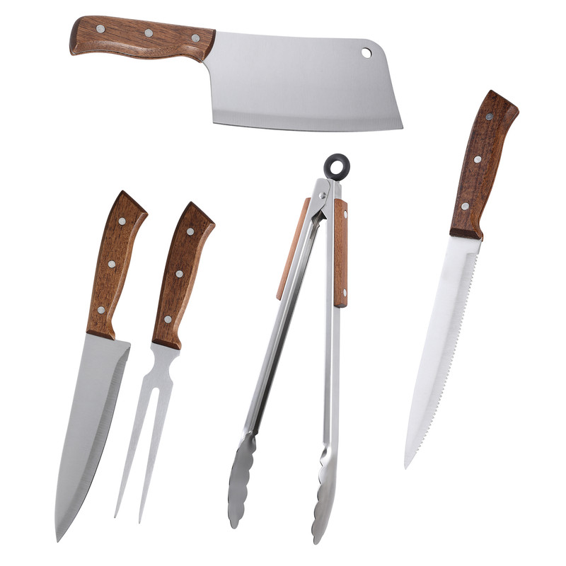SET DE PARRILLA 5 PIEZAS ARTHOME ACERO INOXIDABLE PAR31 - 1
