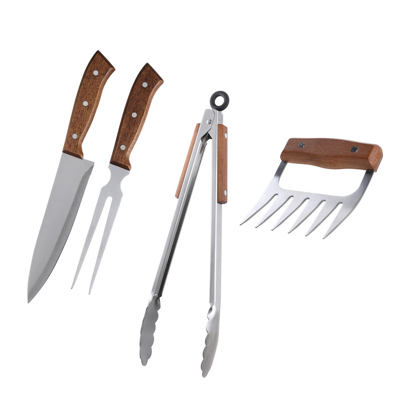 SET DE PARRILLA 4 PIEZAS ARTHOME ACERO INOXIDABLE PAR28 - 1
