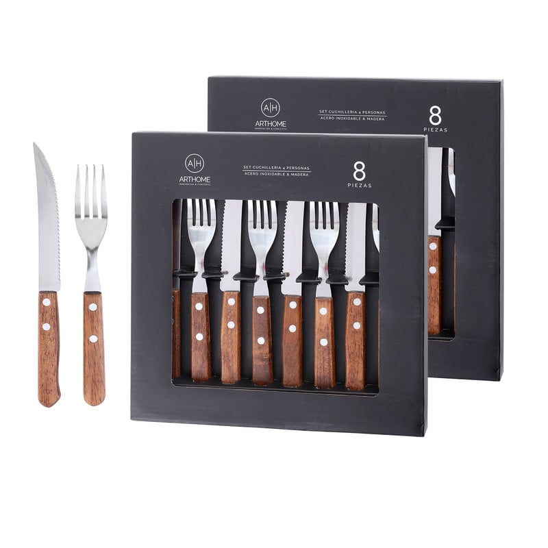 SET DE PARRILLA 16 PIEZAS ARTHOME ACERO INOXIDABLE PAR67 - 1