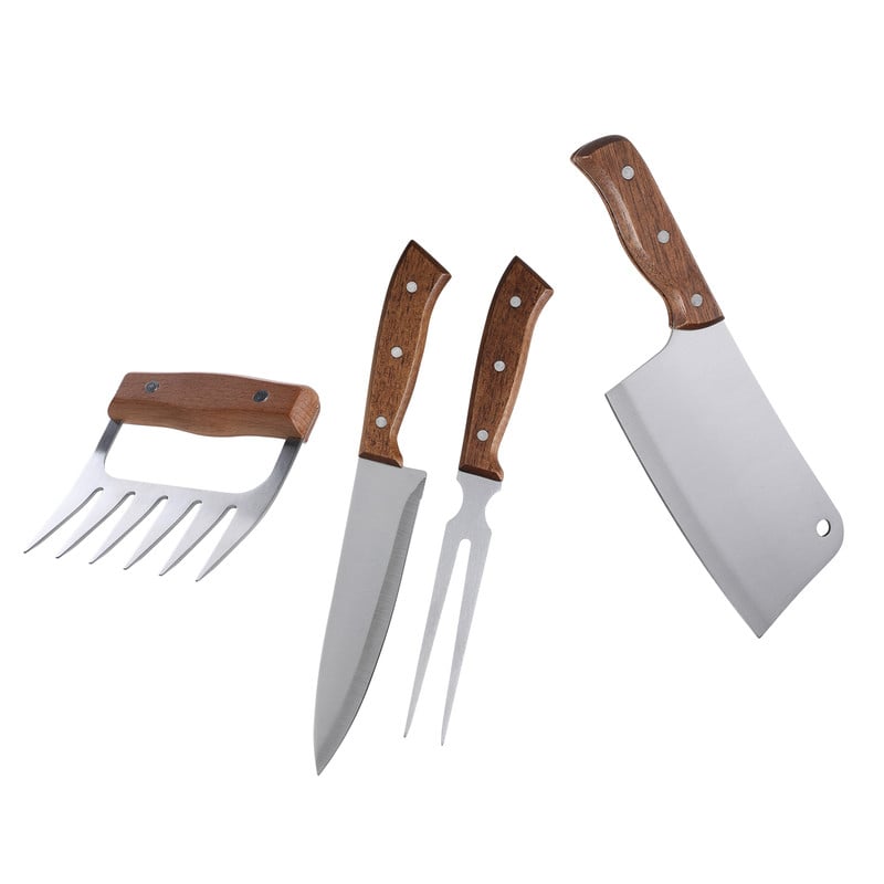 SET DE PARRILLA 4 PIEZAS ARTHOME ACERO INOXIDABLE PAR10 - 1