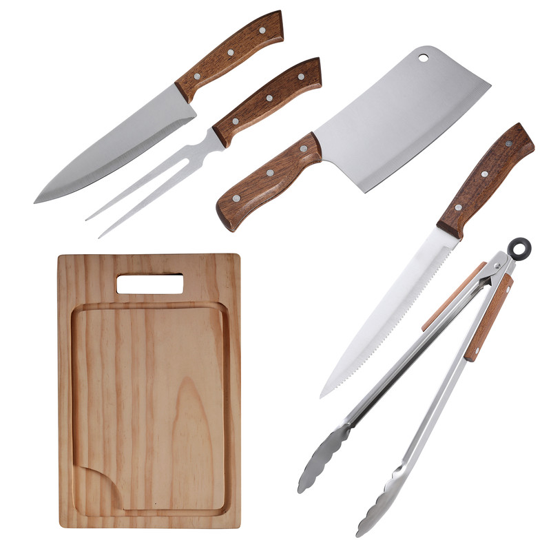 SET DE PARRILLA 6 PIEZAS ARTHOME ACERO INOXIDABLE PAR43 - 1