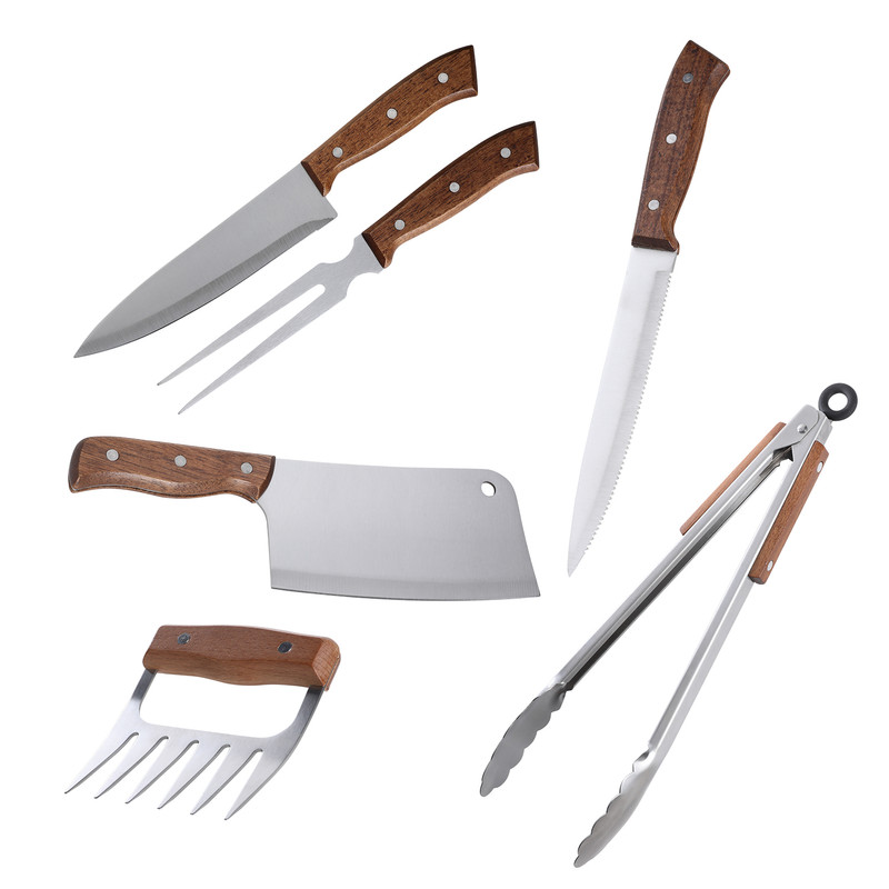 SET DE PARRILLA 6 PIEZAS ARTHOME ACERO INOXIDABLE PAR41 - 1