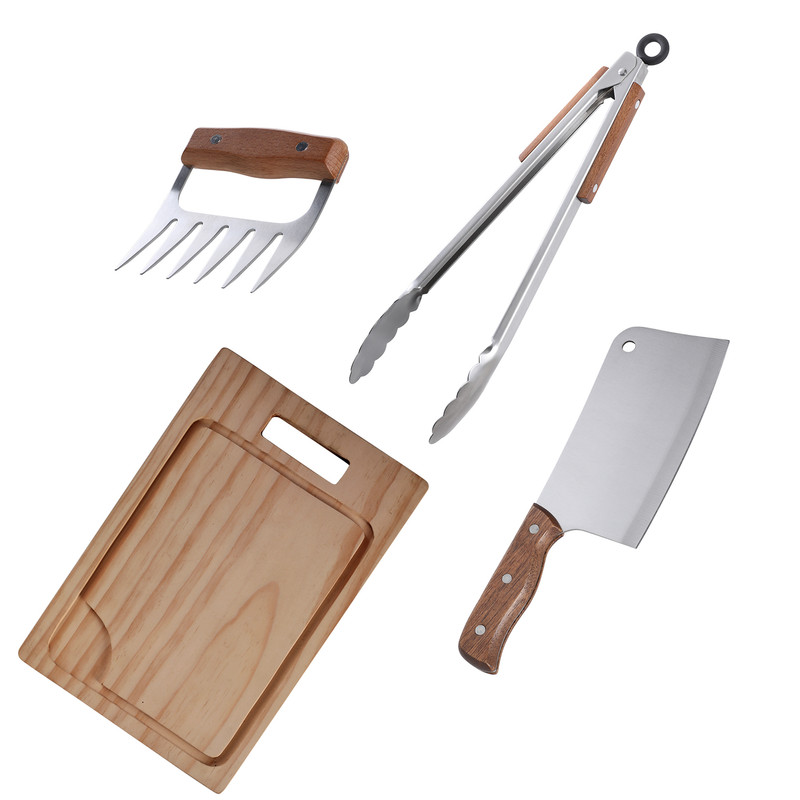 SET DE PARRILLA 4 PIEZAS ARTHOME ACERO INOXIDABLE PAR59 - 1