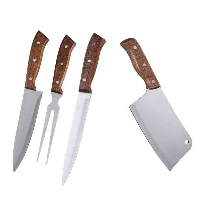 SET DE PARRILLA 4 PIEZAS ARTHOME ACERO INOXIDABLE PAR06 - 1