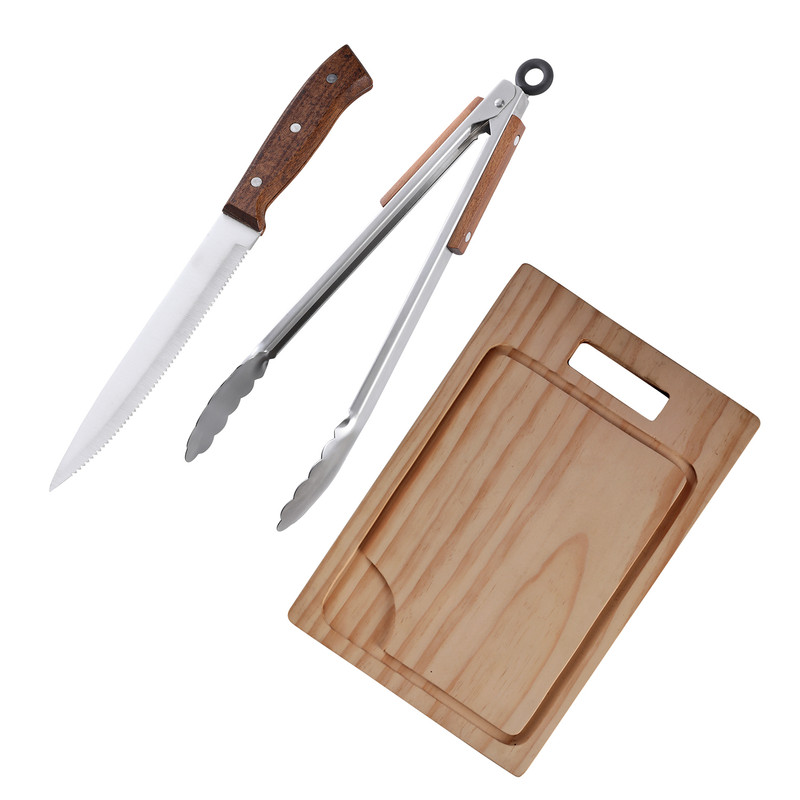 SET DE PARRILLA 3 PIEZAS ARTHOME ACERO INOXIDABLE PAR54 - 1