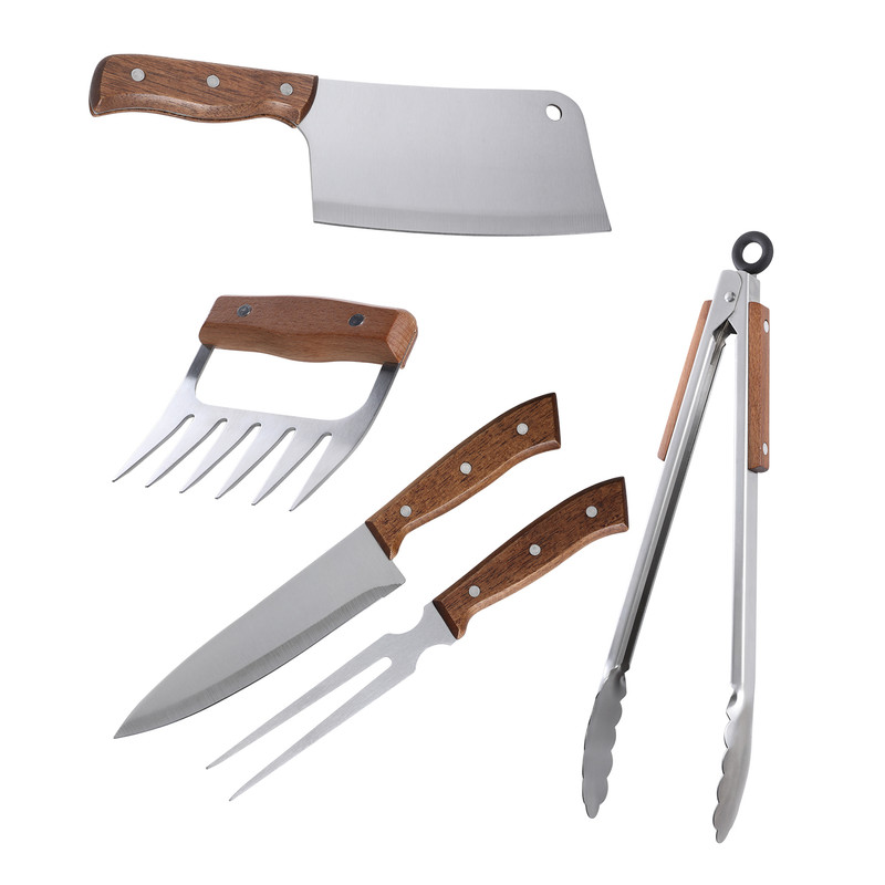SET DE PARRILLA 5 PIEZAS ARTHOME ACERO INOXIDABLE PAR35 - 1