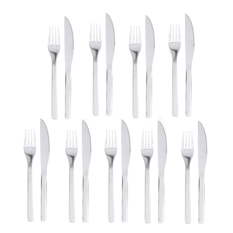 SET DE CUBIERTOS 18 PIEZAS ARTHOME CARNE ACERO INOX CUC33 - 1