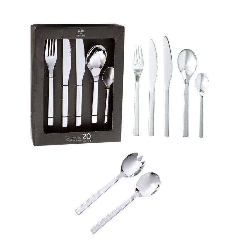SET DE CUCHILLERIA 22 PIEZAS ARTHOME CARNE ACERO INOX CUC06 - 1