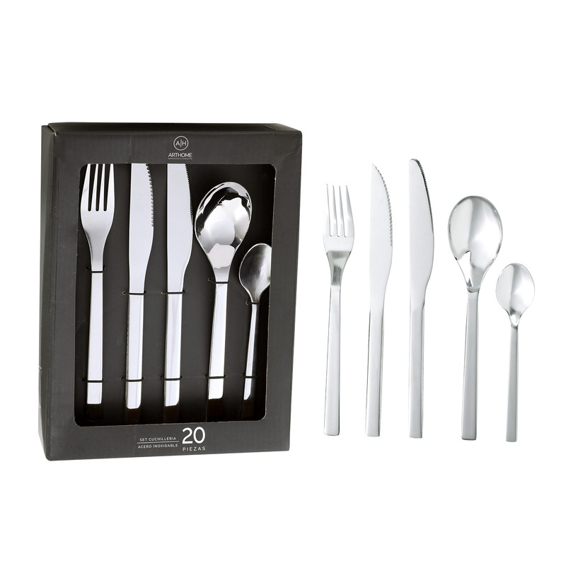 SET DE CUCHILLERIA 20 PIEZAS ARTHOME CARNE ACERO INOX CUC05 - 1