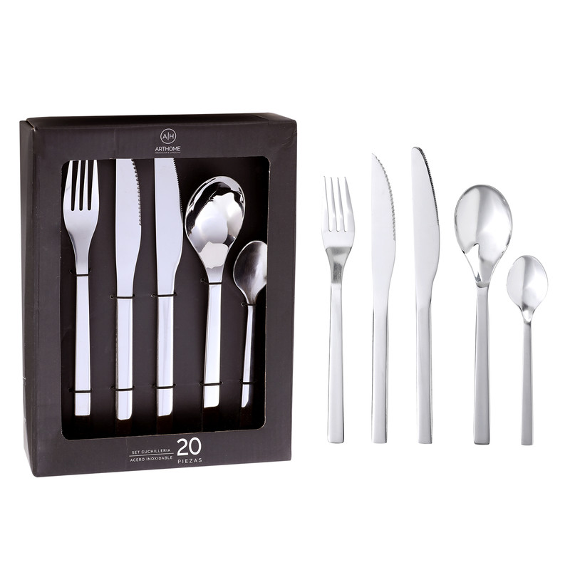 SET DE CUCHILLERIA 20 PIEZAS ARTHOME CARNE ACERO INOX CUC05 - 3