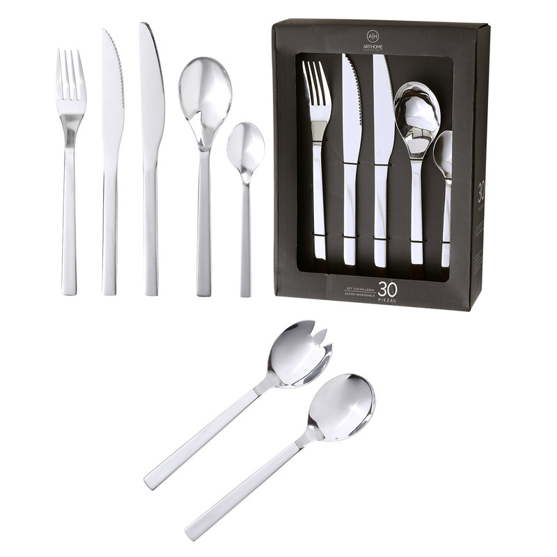 SET DE CUCHILLERIA 32 PIEZAS ARTHOME CARNE ACERO INOX CUC18 - 1