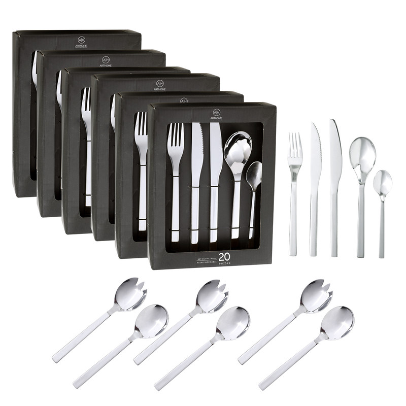 SET DE CUCHILLERIA 126 PIEZAS ARTHOME CARNE ACERO INOX CUC12 - 1