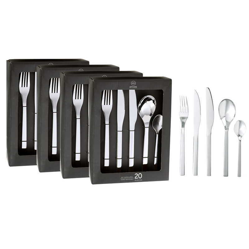 SET DE CUCHILLERIA 80 PIEZAS ARTHOME CARNE ACERO INOX CUC03 - 1