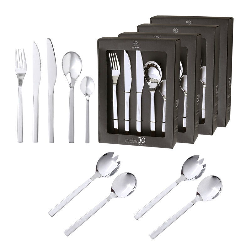 SET DE CUCHILLERIA 124 PIEZAS ARTHOME CARNE ACERO INOX CUC21 - 1