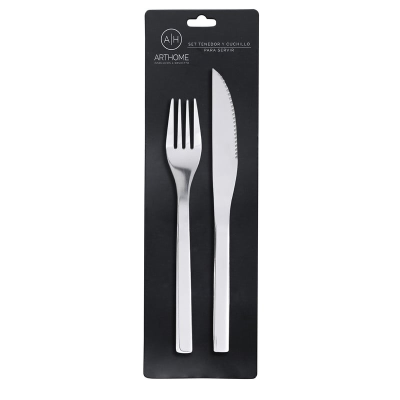 SET DE CUBIERTOS 12 PIEZAS ARTHOME CARNE ACERO INOX CUC32 - 2