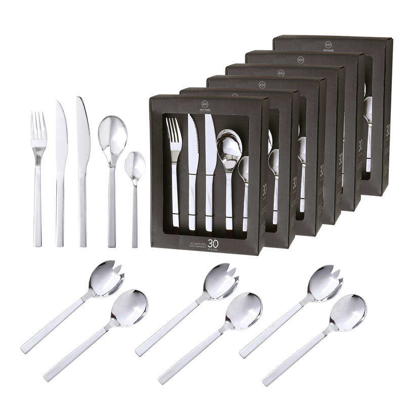 SET DE CUCHILLERIA 186 PIEZAS ARTHOME CARNE ACERO INOX CUC24 - 1