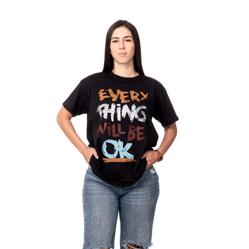 POLERA OVERSIZE MUJER SIGEL ESTAMPADO URBAN NEGRO - 3