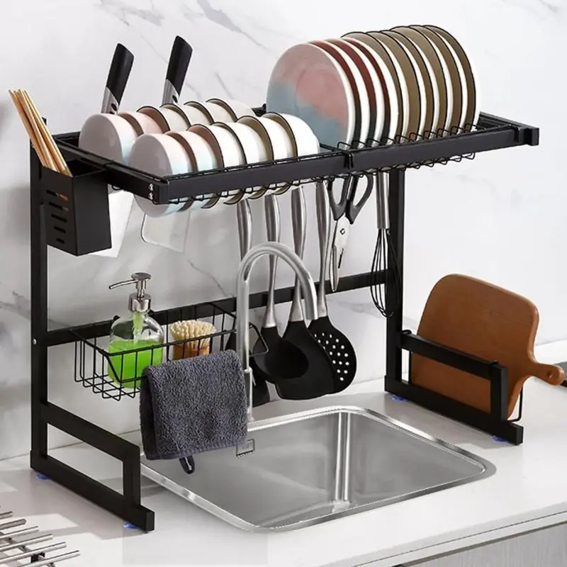 RACK ESCURRIDOR ESTANTE SECADOR ARTHOME PARA VAJILLA 65 CM - 4