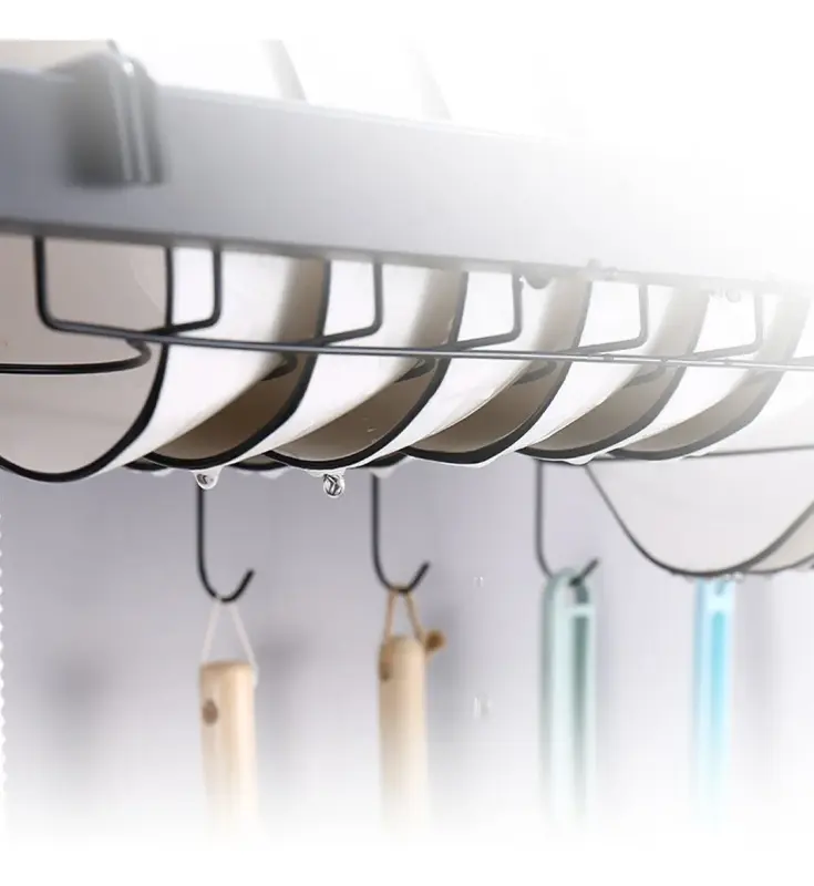 RACK ESCURRIDOR ESTANTE SECADOR ARTHOME PARA VAJILLA 65 CM - 5