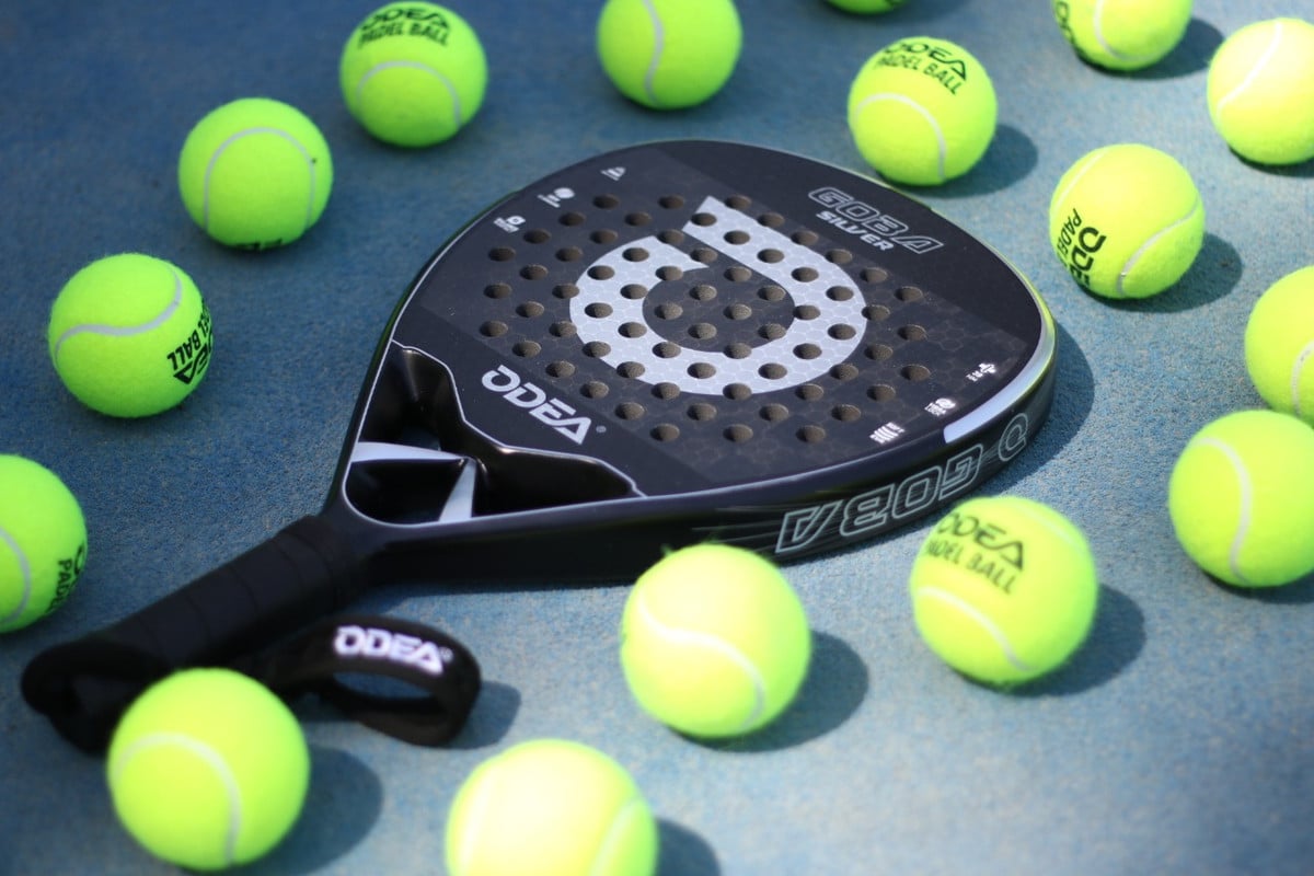 PALA DE PADEL ODEA PREMIUM GOBA SILVER 18K CARBONO - 2