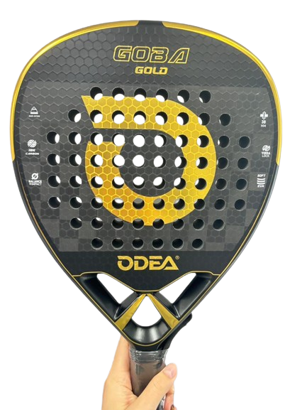 PALA DE PADEL ODEA PREMIUM GOBA GOLD 18K CARBONO - 1