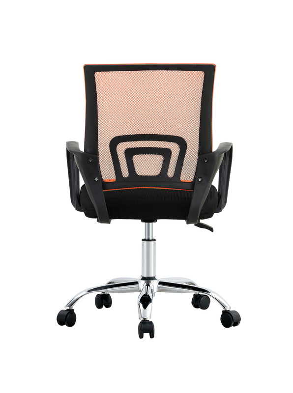 Silla Ejecutiva Ergonómica Nueva York - Respaldo de Malla Naranja, Confort y Estilo para tu Oficina - 5