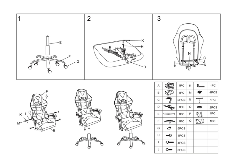 Silla Gamer Tokio - Ergonómica y Reclinable en Color Gris para la Mejor Experiencia de Juego - 7