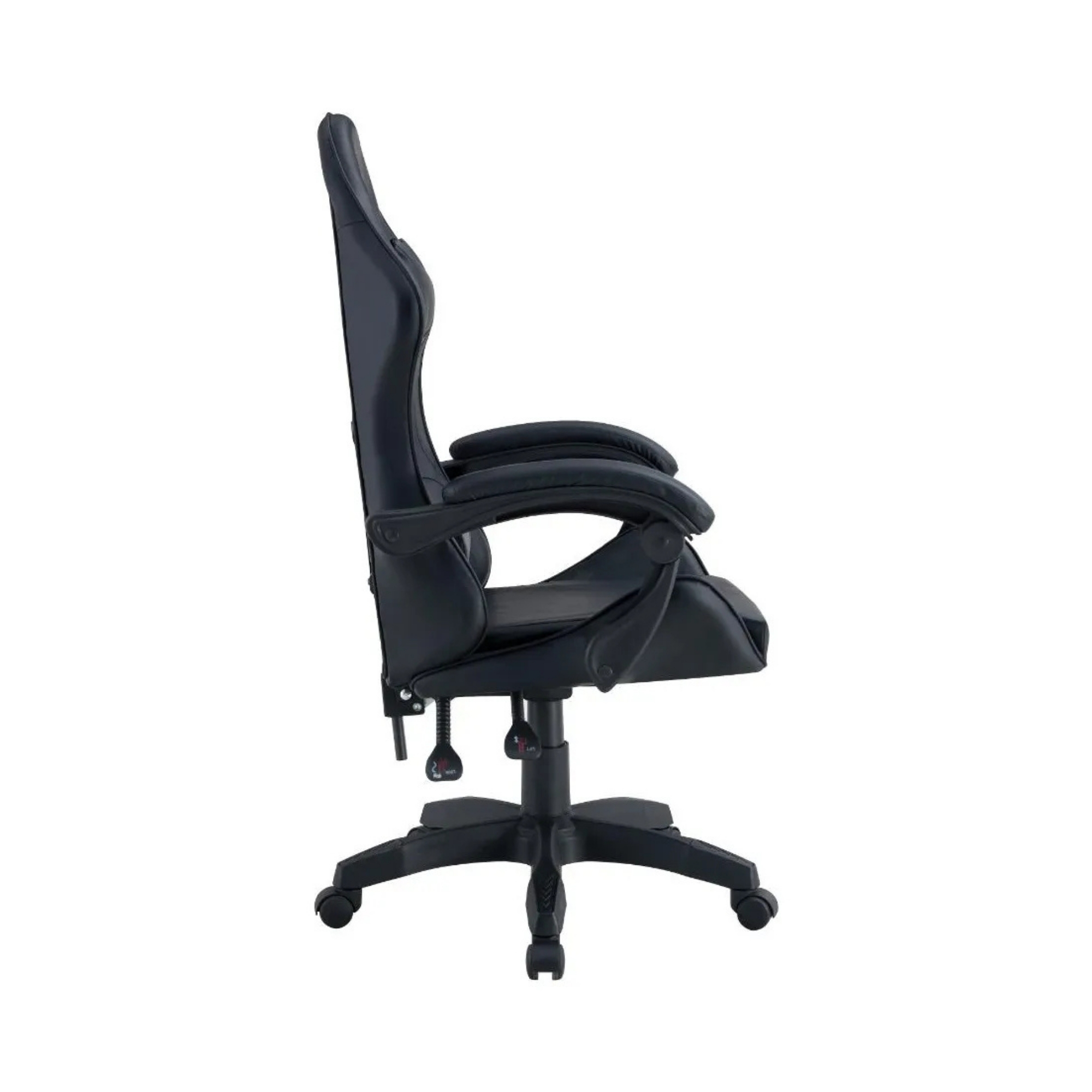 SILLA GAMER TOKIO NEGRA Y ROJA  DISEÑO ERGONOMICO Y DEPORTIVO - 3