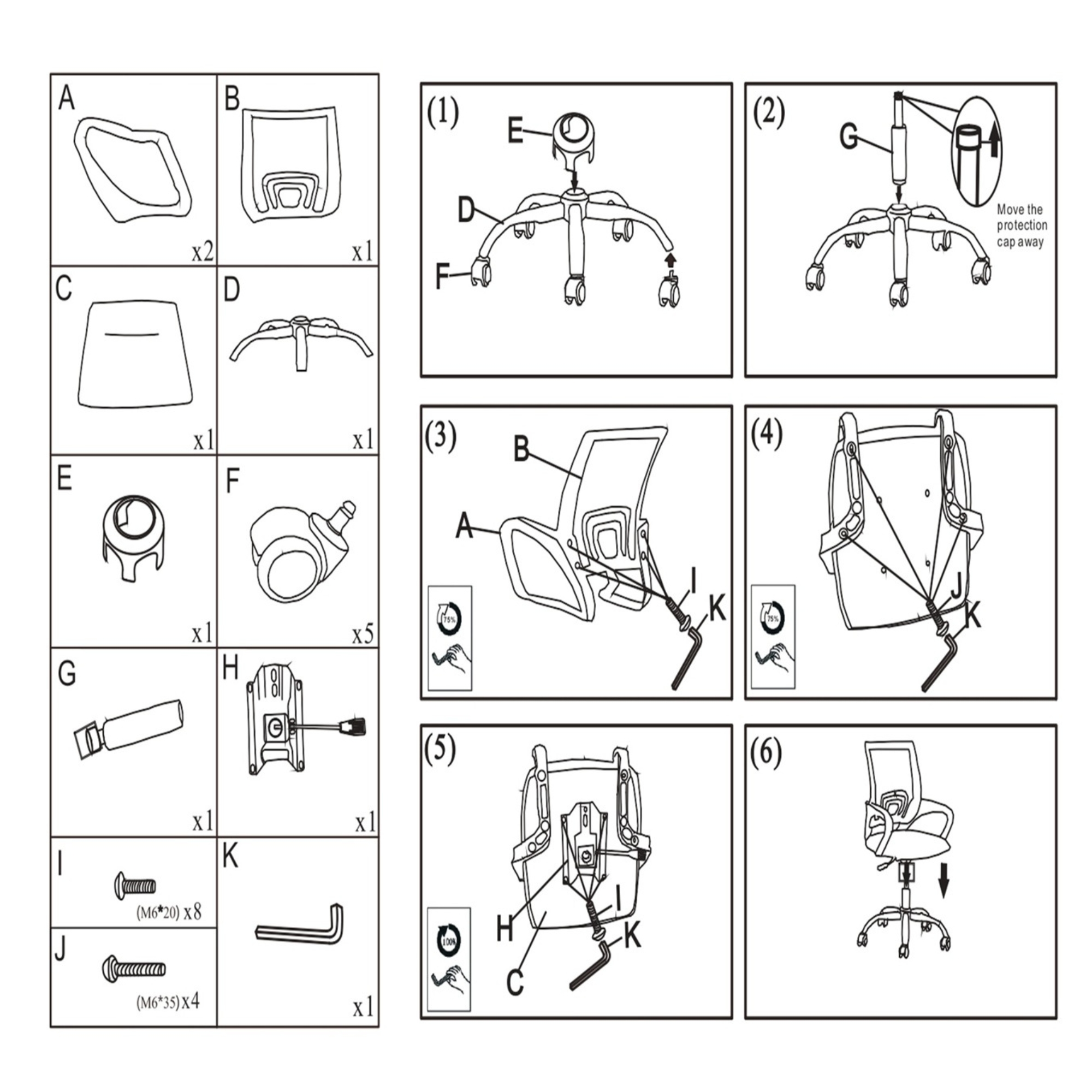 SILLA DE OFICINA EJECUTIVA NUEVA YORK ERGONOMICA RESPALDO MALLA ROJA BM-520MR - 2