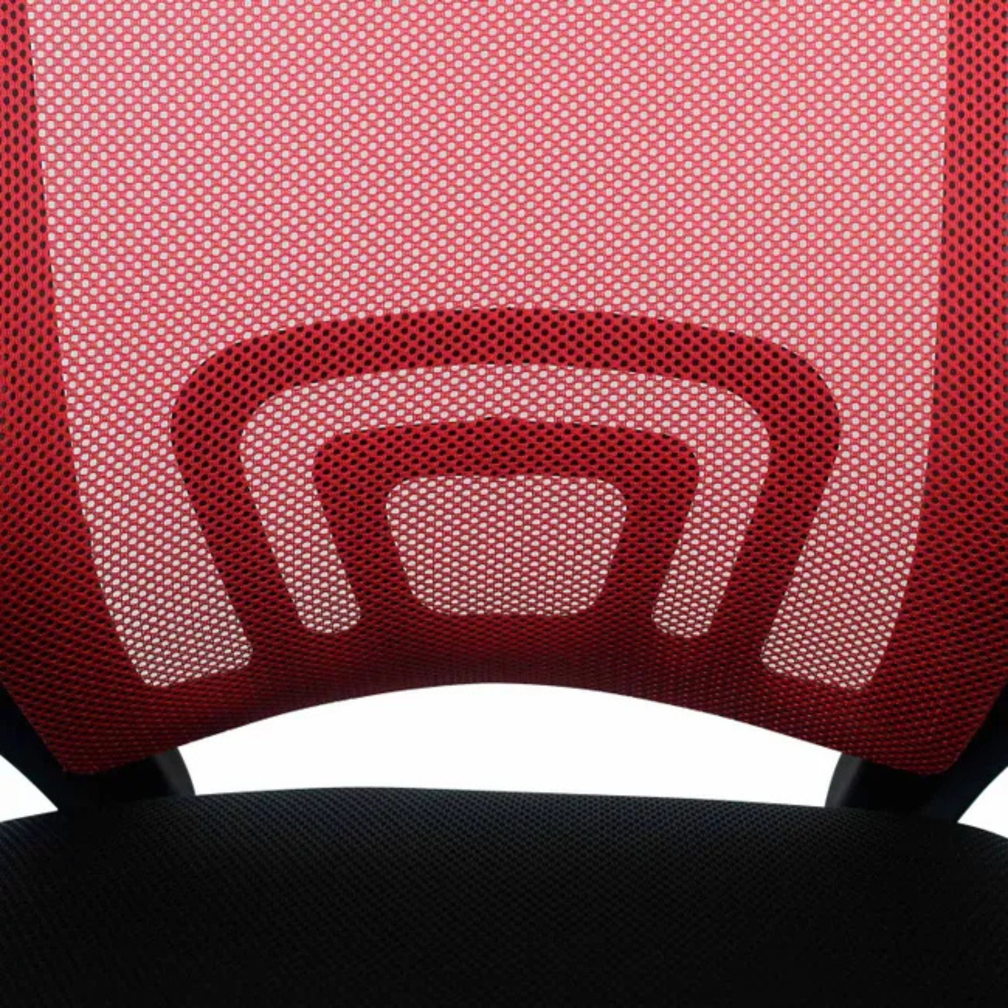 SILLA DE OFICINA EJECUTIVA NUEVA YORK ERGONOMICA RESPALDO MALLA ROJA BM-520MR - 8