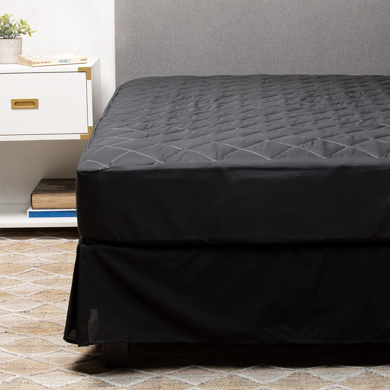 CUBRECOLCHON COLOR NEGRO PREMIUM 1 PLAZA ARTHOME - 4