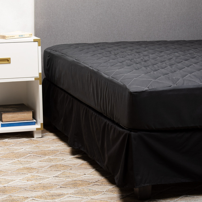 CUBRECOLCHON COLOR NEGRO PREMIUM 1 PLAZA ARTHOME - 5