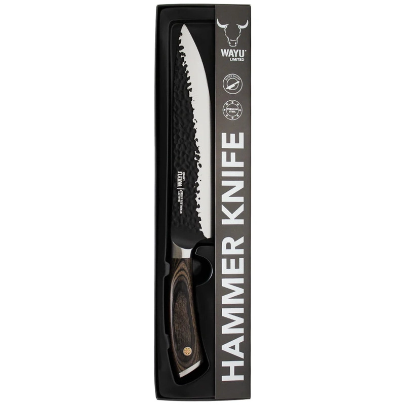 CUCHILLO HAMMER MANGO DE MADERA ACERO INOXIDABLE - 2