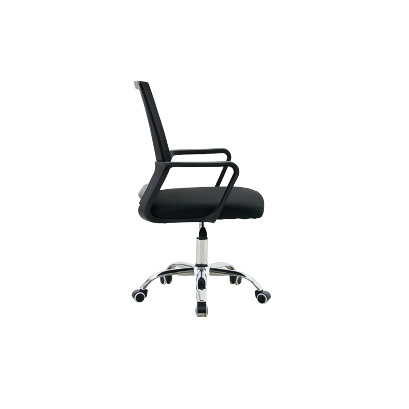 SILLA DE OFICINA NEGRA ERGONOMICA AJUSTABLE SANTIAGO - 8