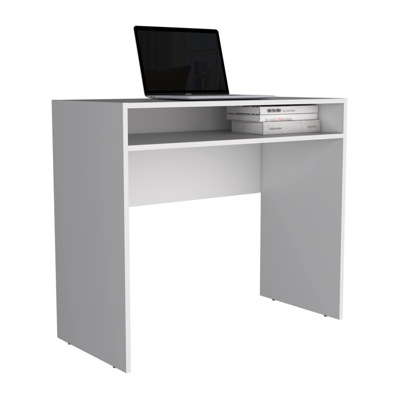 COMBO OFICINA 1 ESCRITORIO BLANCO + SILLA NEW YORK ERGONOMICA ALTURA AJUSTABLE - 3